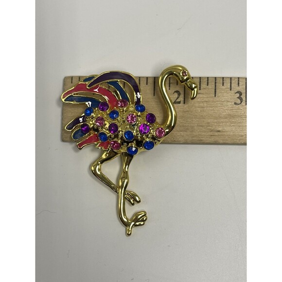 Firefly Fox Badger’s Family Heirloom Flamingo Pin Brooch New - Picture 7 of 9